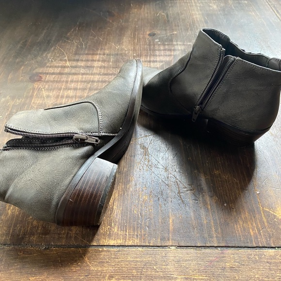 Rustic Grey Ankle Boots - Picture 14 of 15